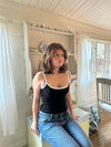Wren tank top - Sort