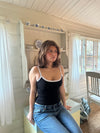 Wren tank top - Sort
