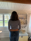 Ruth stribet bluse - sort/hvid