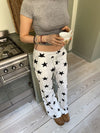 Nancy sweatpants med stjerner - Off white