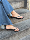 Safine mules med krokodilleprint - Sort