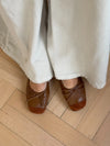 Gina ballerina med ruskindssnude - Brun