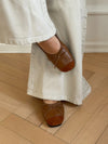 Gina ballerina med ruskindssnude - Brun