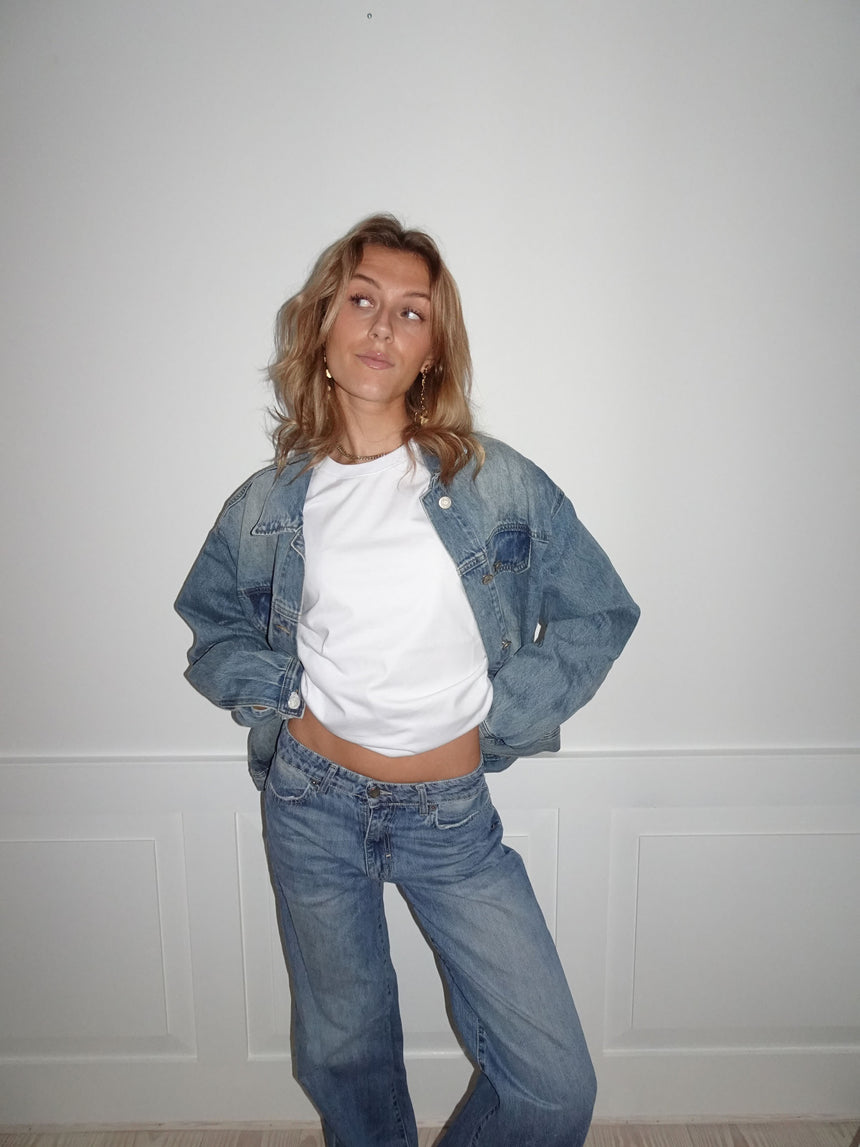 Aveline denim jakke - Lys denim