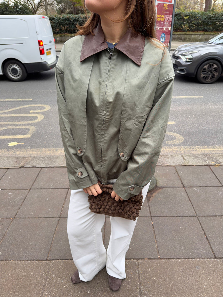 Jasmia jakke med detaljer - Grøn