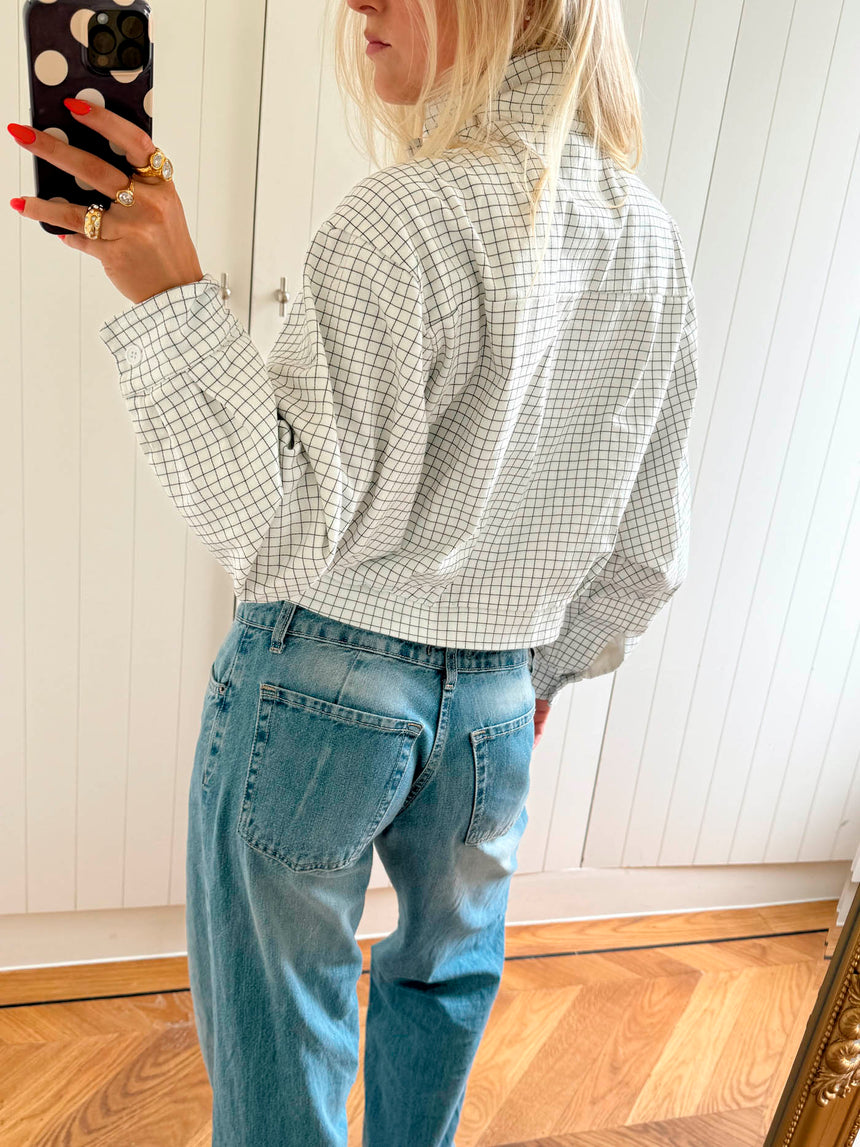 Scandivv jakke med tern - Hvid