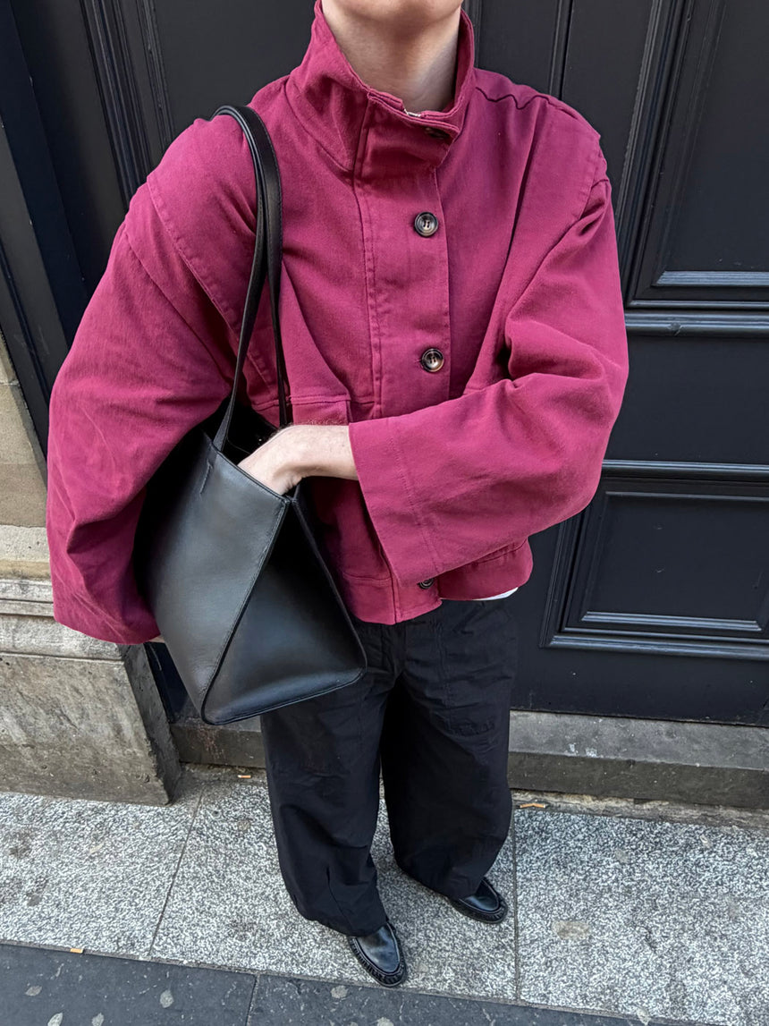 Seraphine jakke - Vinrød