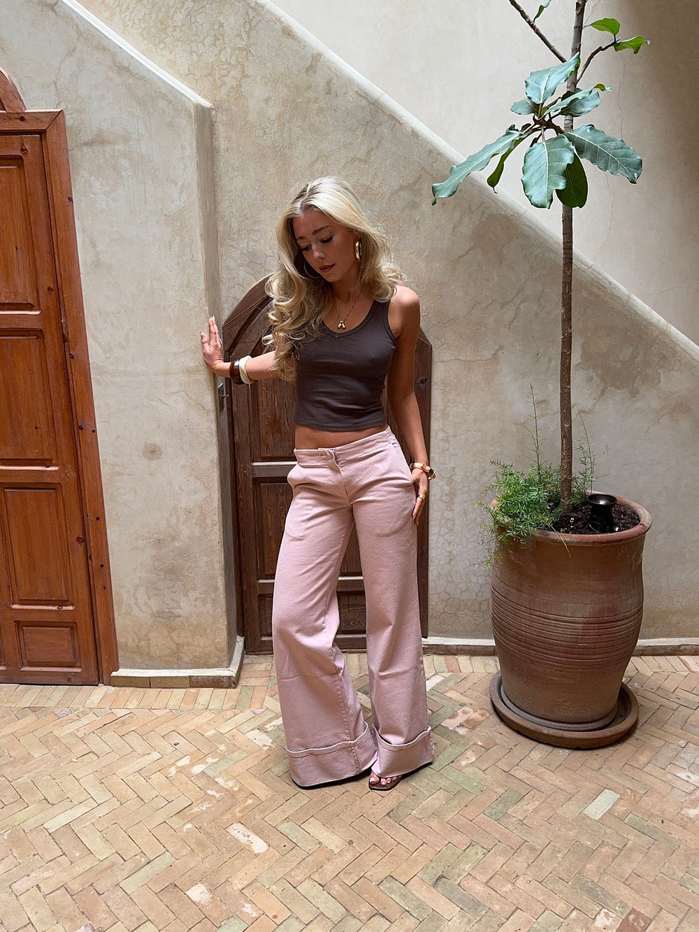 Siv jeans - Lyserød