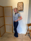 Senia bootcut jeans - Mørk denim