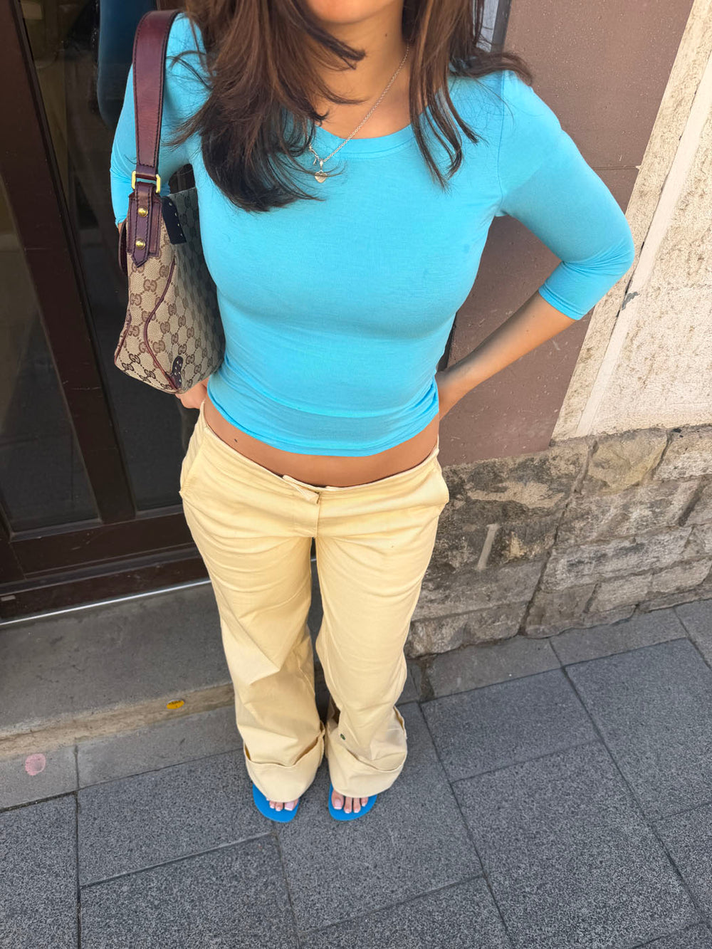 Siv jeans - Lys gul