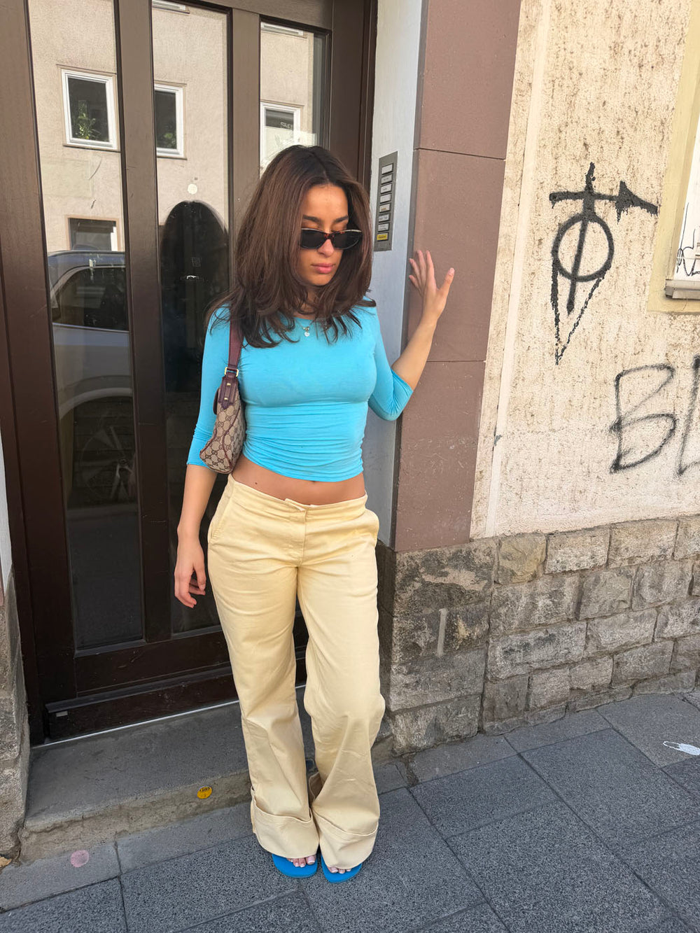Siv jeans - Lys gul