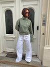Lineana jeans med blonder - Hvid