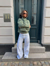 Lineana jeans med blonder - Hvid
