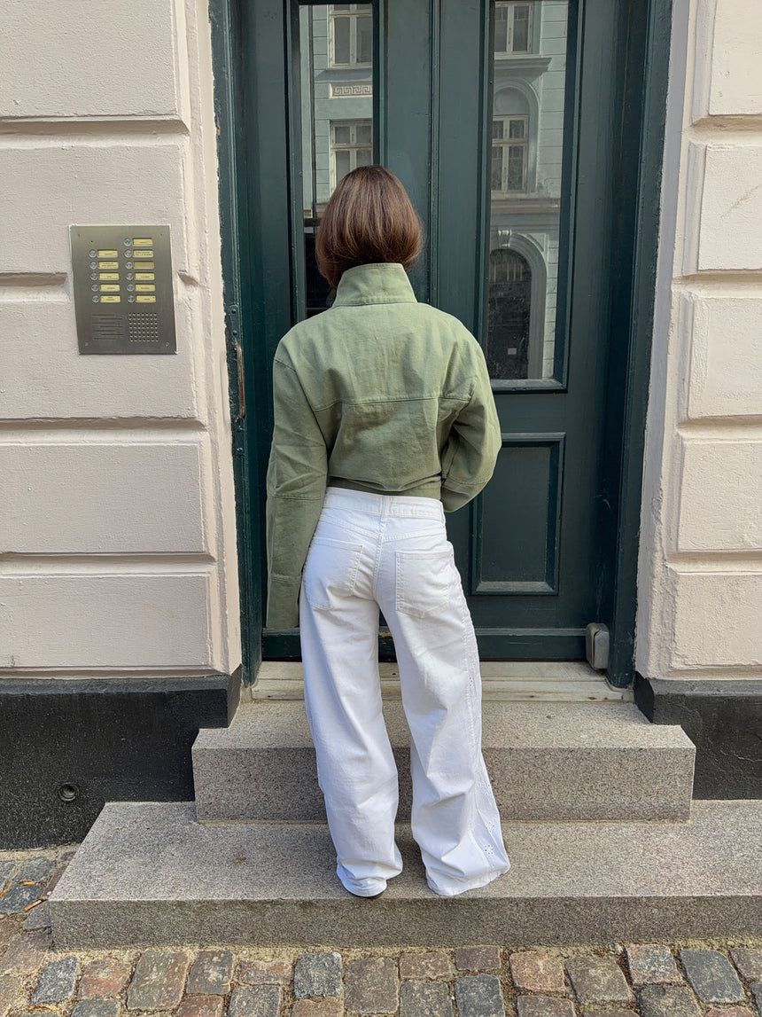 Lineana jeans med blonder - Hvid