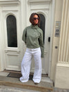Lineana jeans med blonder - Hvid