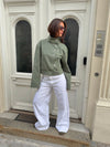 Lineana jeans med blonder - Hvid