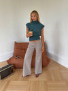 Gerda jeans med detaljer - Taupe