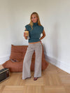 Gerda jeans med detaljer - Taupe