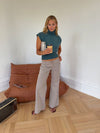 Gerda jeans med detaljer - Taupe