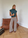 Gerda jeans med detaljer - Taupe