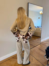 Scandivv jeans med koprint - Beige