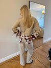 Scandivv jeans med koprint - Beige