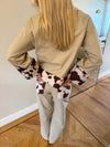 Scandivv jeans med koprint - Beige