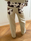 Scandivv jeans med koprint - Beige