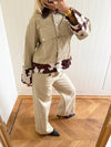 Scandivv jeans med koprint - Beige