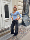 Bekka jeans med nitter - Sort