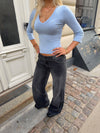 Bekka jeans med nitter - Sort