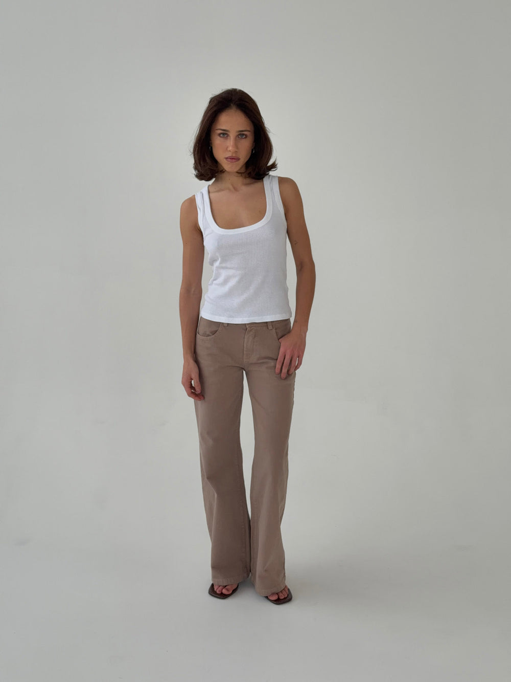 Lovia jeans - Taupe