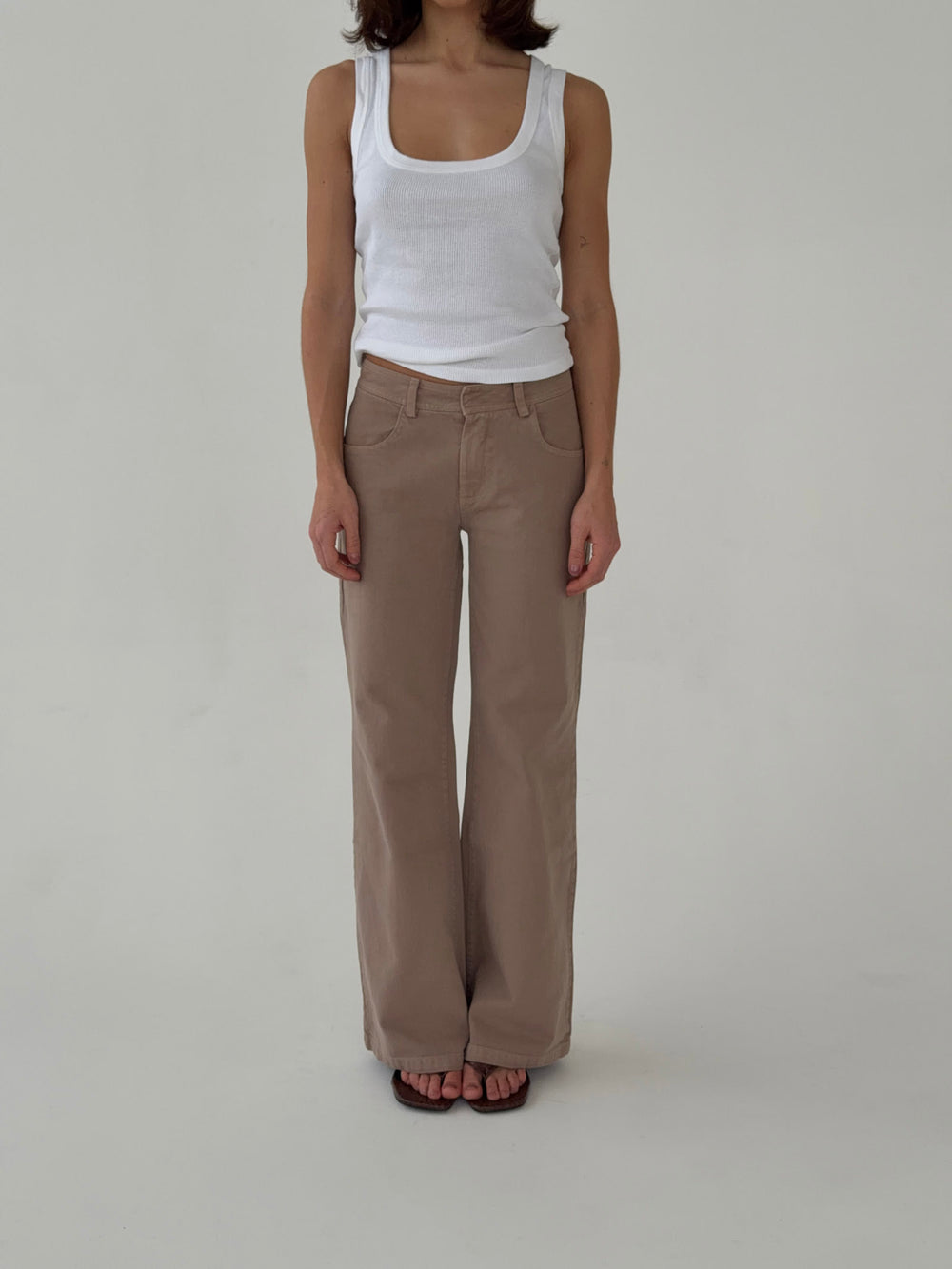 Lovia jeans - Taupe