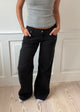 Tuva lavtaljede jeans - Sort