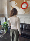 Carly kabelstrik med lynlås - Off white