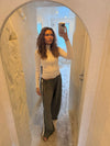 Carly kabelstrik med lynlås - Off white
