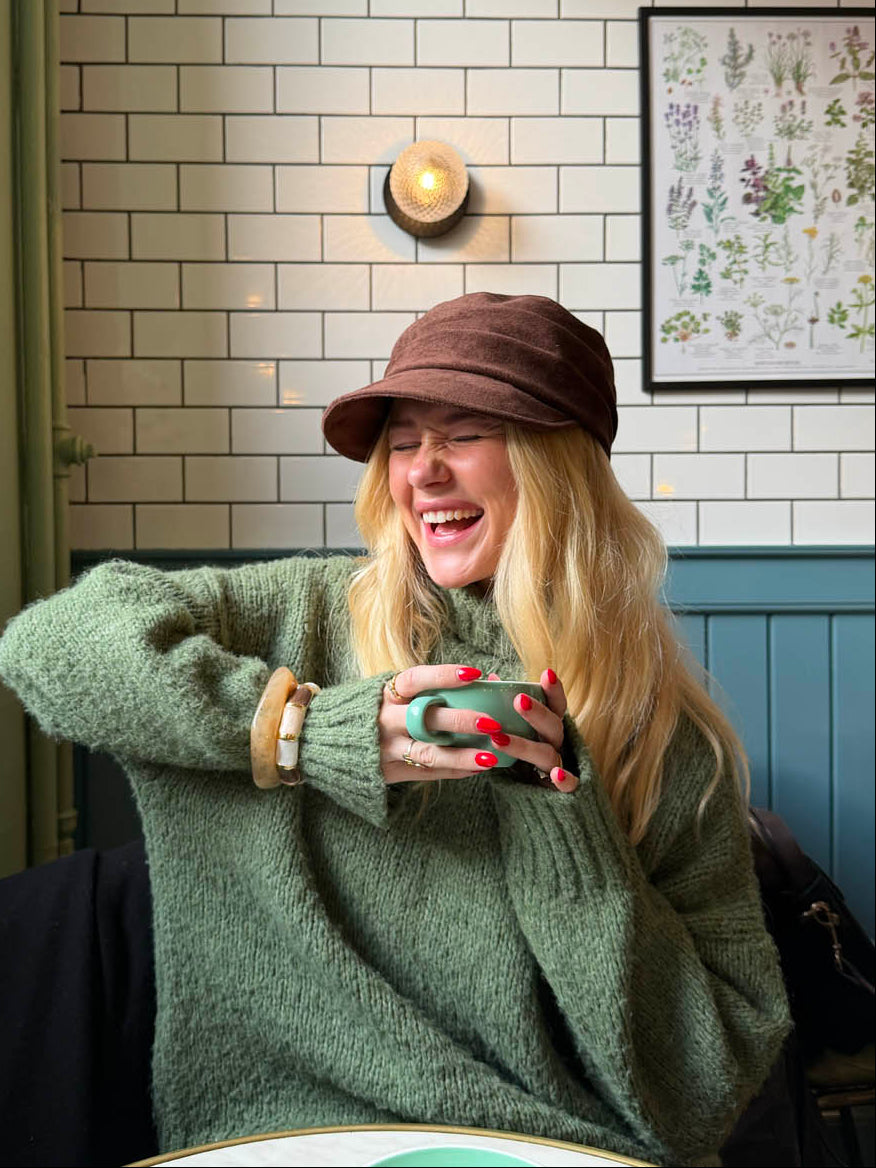 Gudrun kasket - Brun