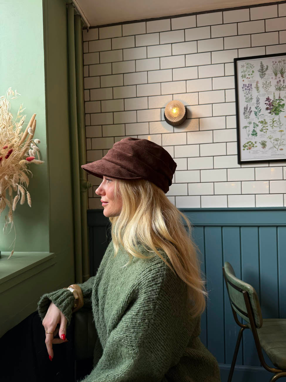 Gudrun kasket - Brun