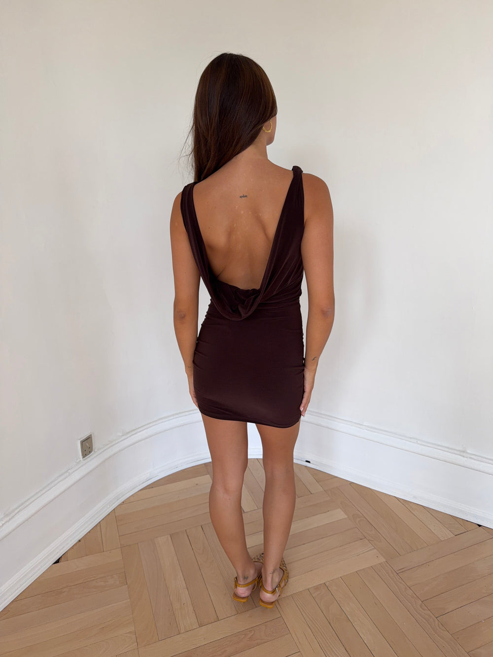 Floranne kjole - Brun