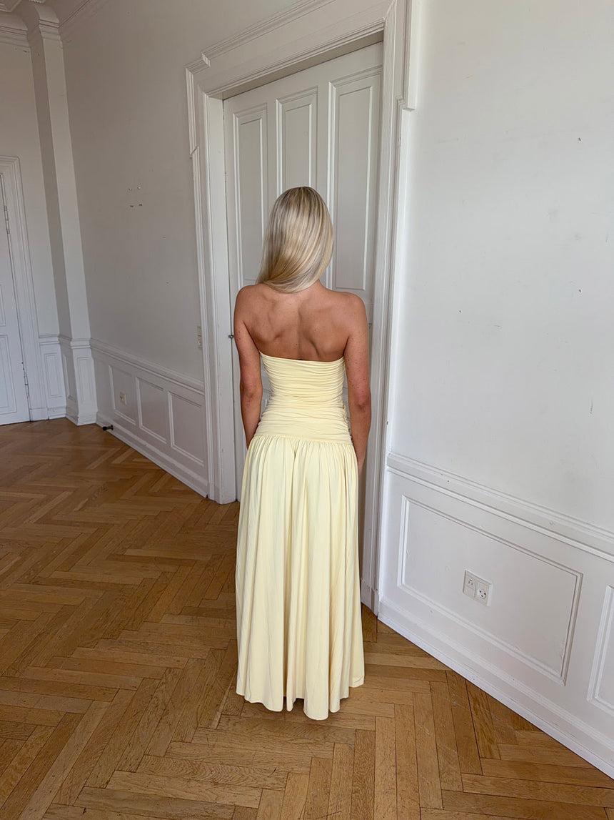 Solara kjole – Lys gul