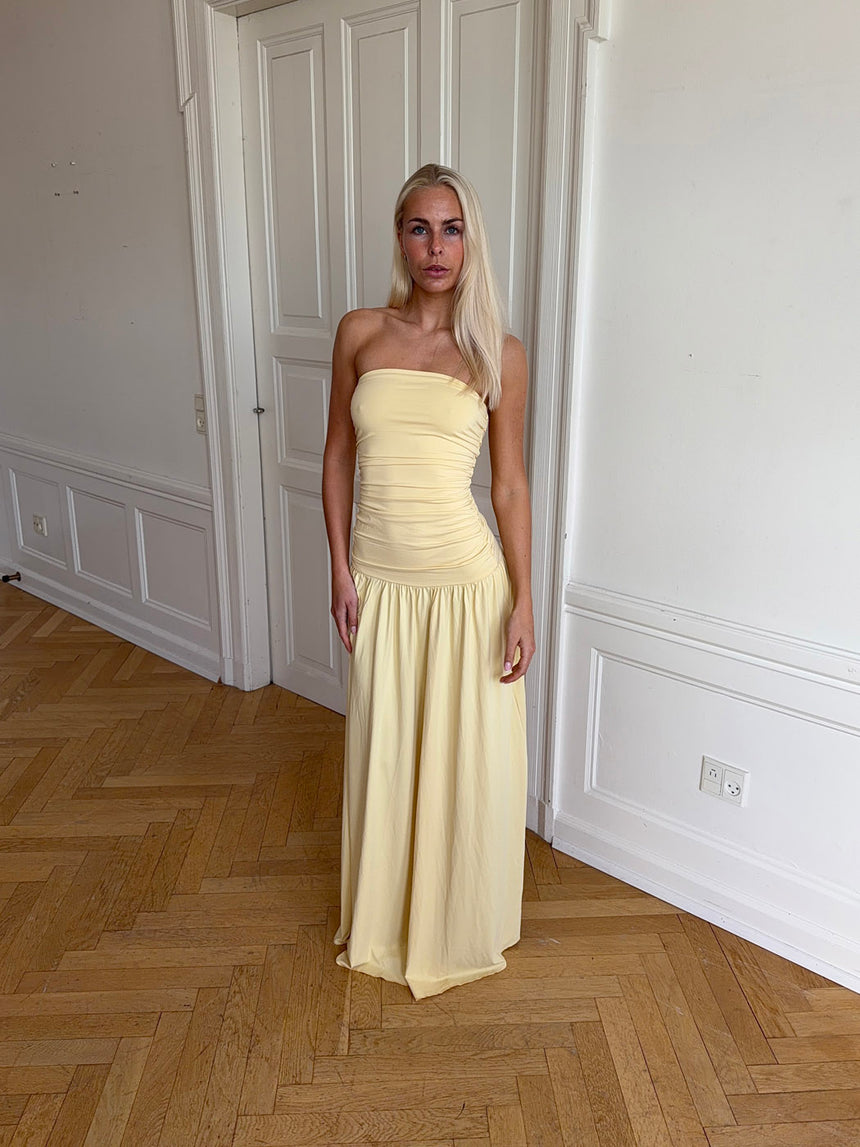 Solara kjole – Lys gul