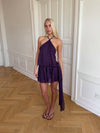 Lulitiana kjole med halterneck - Lilla