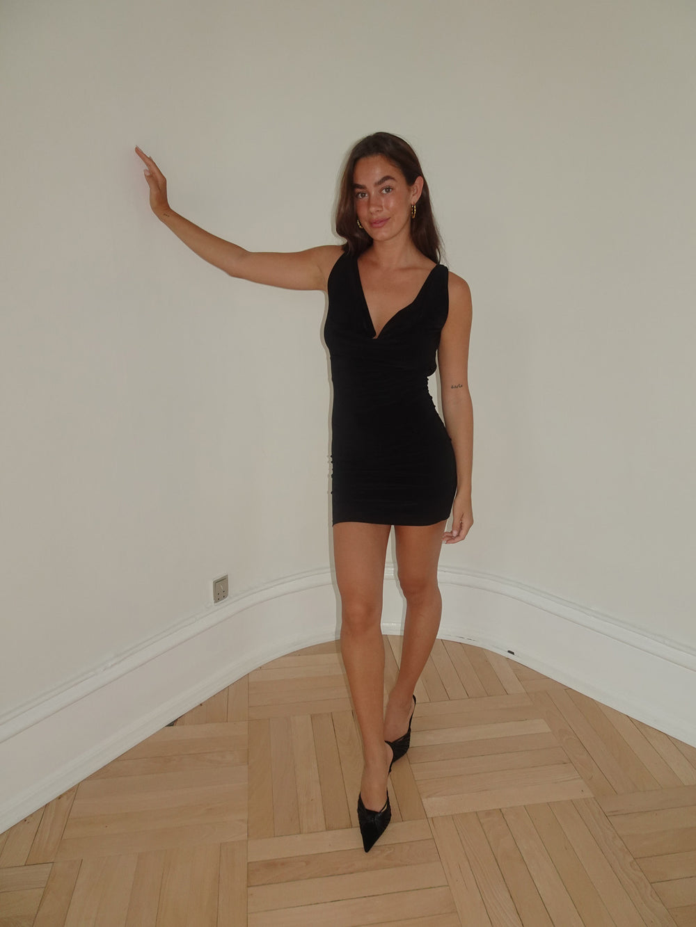 Floranne kjole - Sort