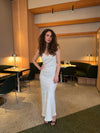 Donnia maxi kjole i silke - Off white