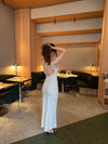 Donnia maxi kjole i silke - Off white