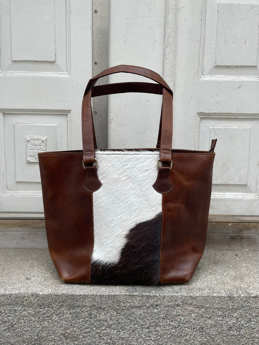 Aurum taske i ko - Brun