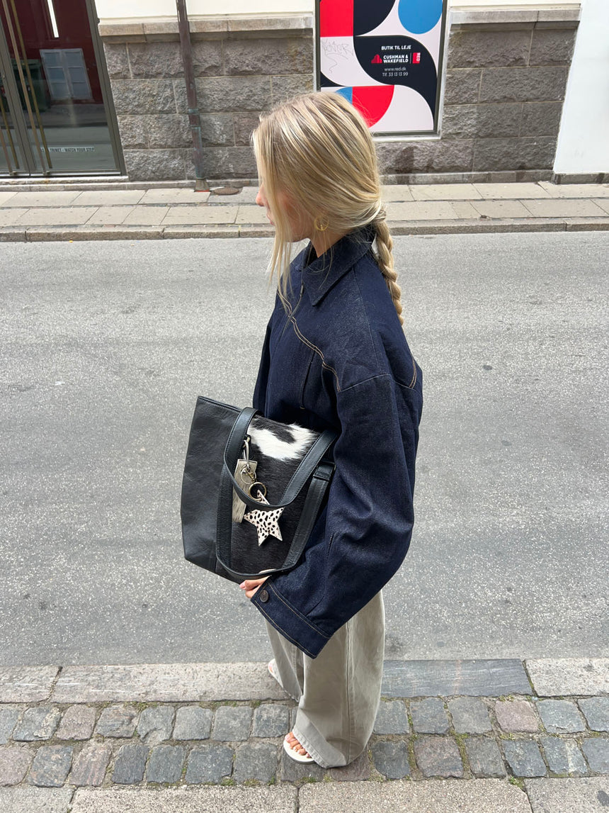 Aurum taske i ko - Sort