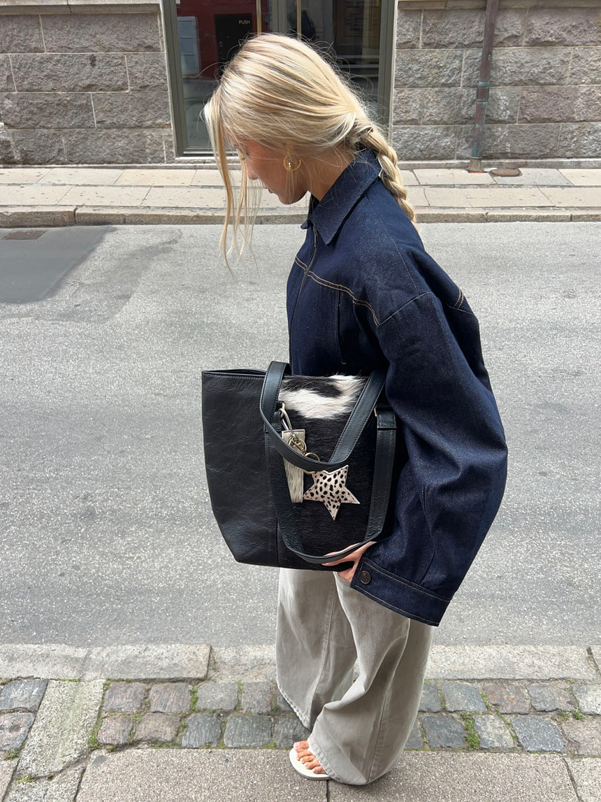 Aurum taske i ko - Sort