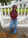 Faye kort trenchcoat - Bordeaux