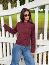 Faye kort trenchcoat - Bordeaux